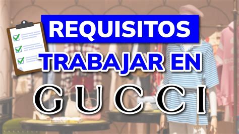 requisitos para trabajar en gucci|gucci career paths.